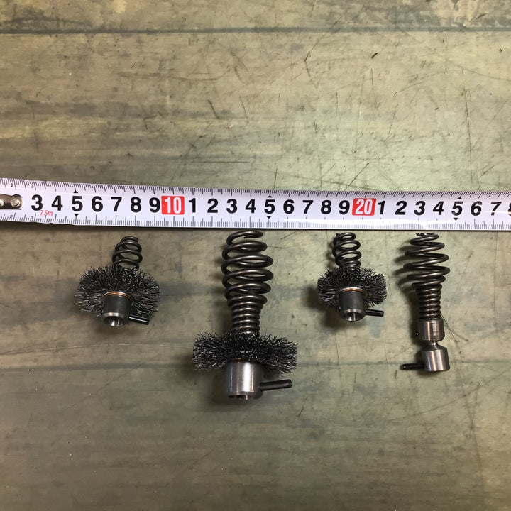 【未使用品】〇カンツール ワイヤー清掃器用アクセサリー セット（ヘッド取り換え工具・ヘッド）【東大和店】