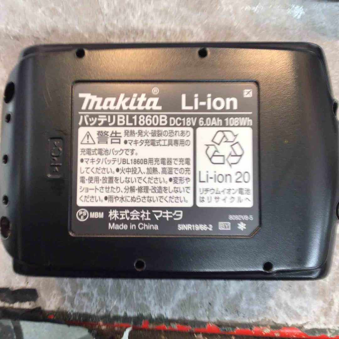 【未使用品】純正 10個 まとめ売り マキタ makita リチウムイオンバッテリー 18V/6.0Ah 箱なし BL1860B【八潮店】