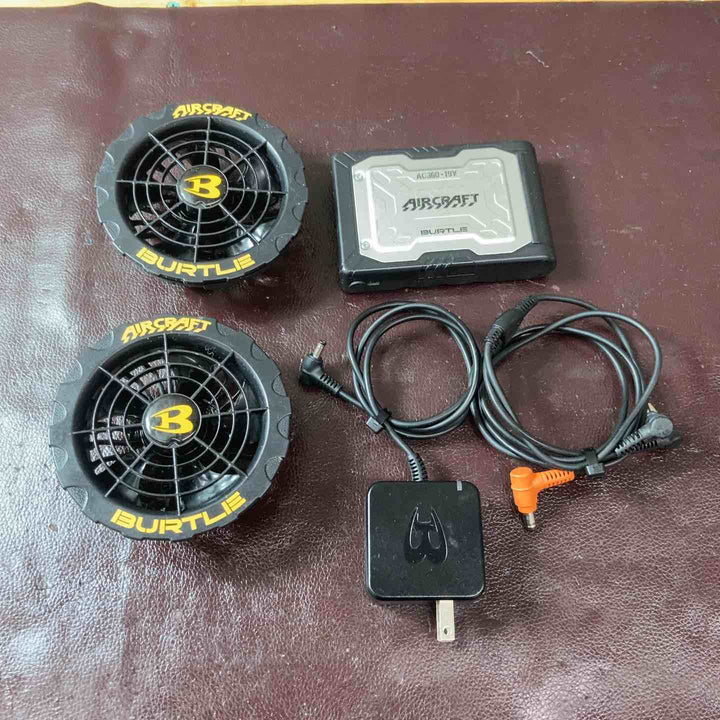 【中古品】 BURTLE バートル 純正 19V ファンバッテリーセット AC360 AC370 エアークラフト専用 正規品 【東大和店】