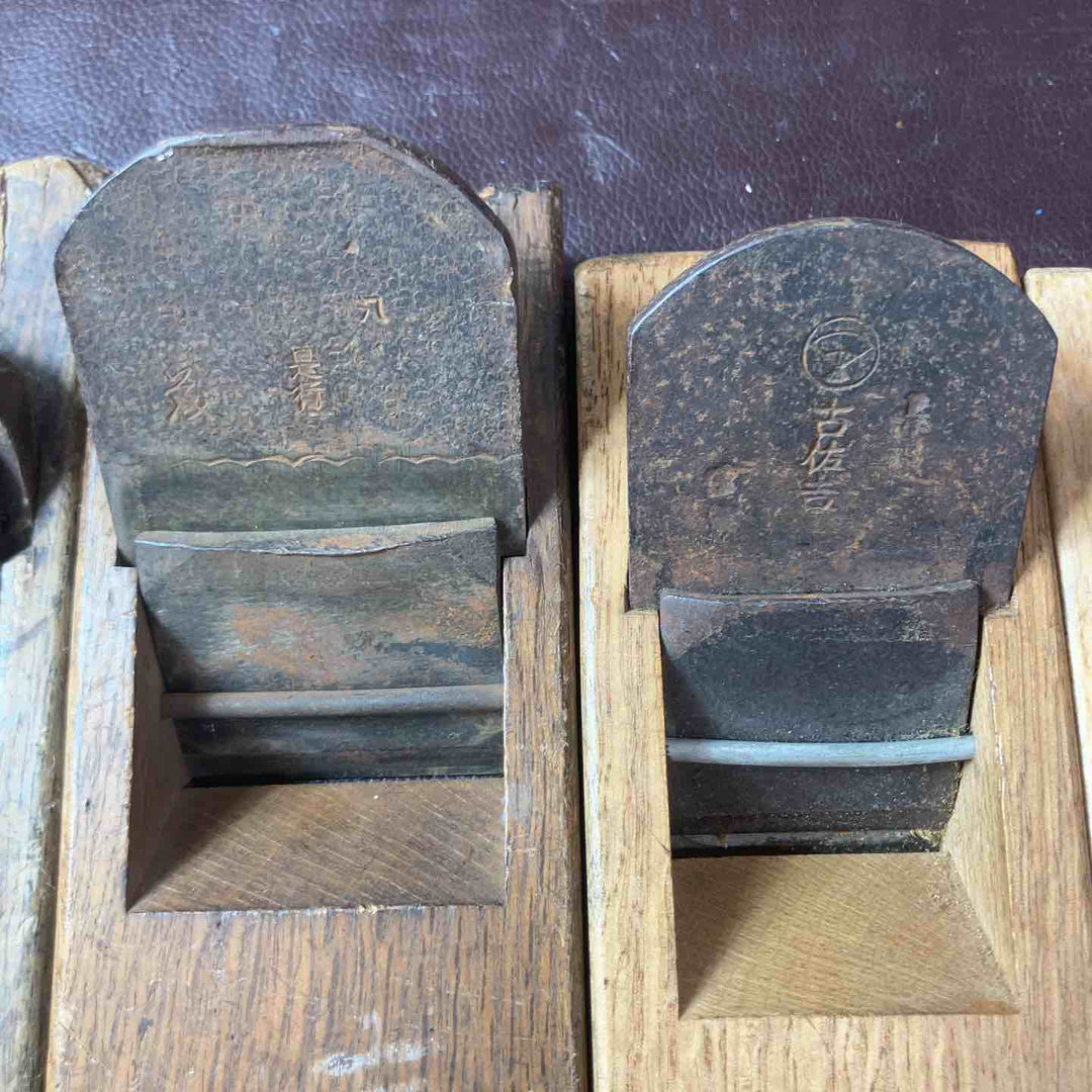 【中古品】 鉋(かんな) 福寿・貴光・永壽・古佐吉・是行・河怡(かわよし)・國明(組子鉋) 7個セット 【東大和店】