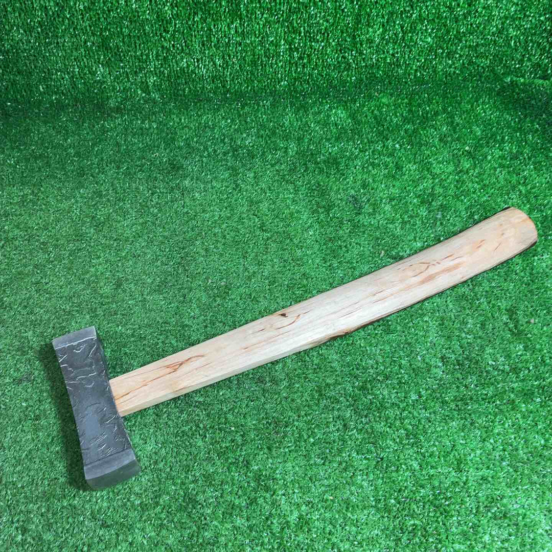 【未使用品】 道心斎正行 木目 玄翁 (角) 正行作柄付　柄込み540g 【藤沢店】