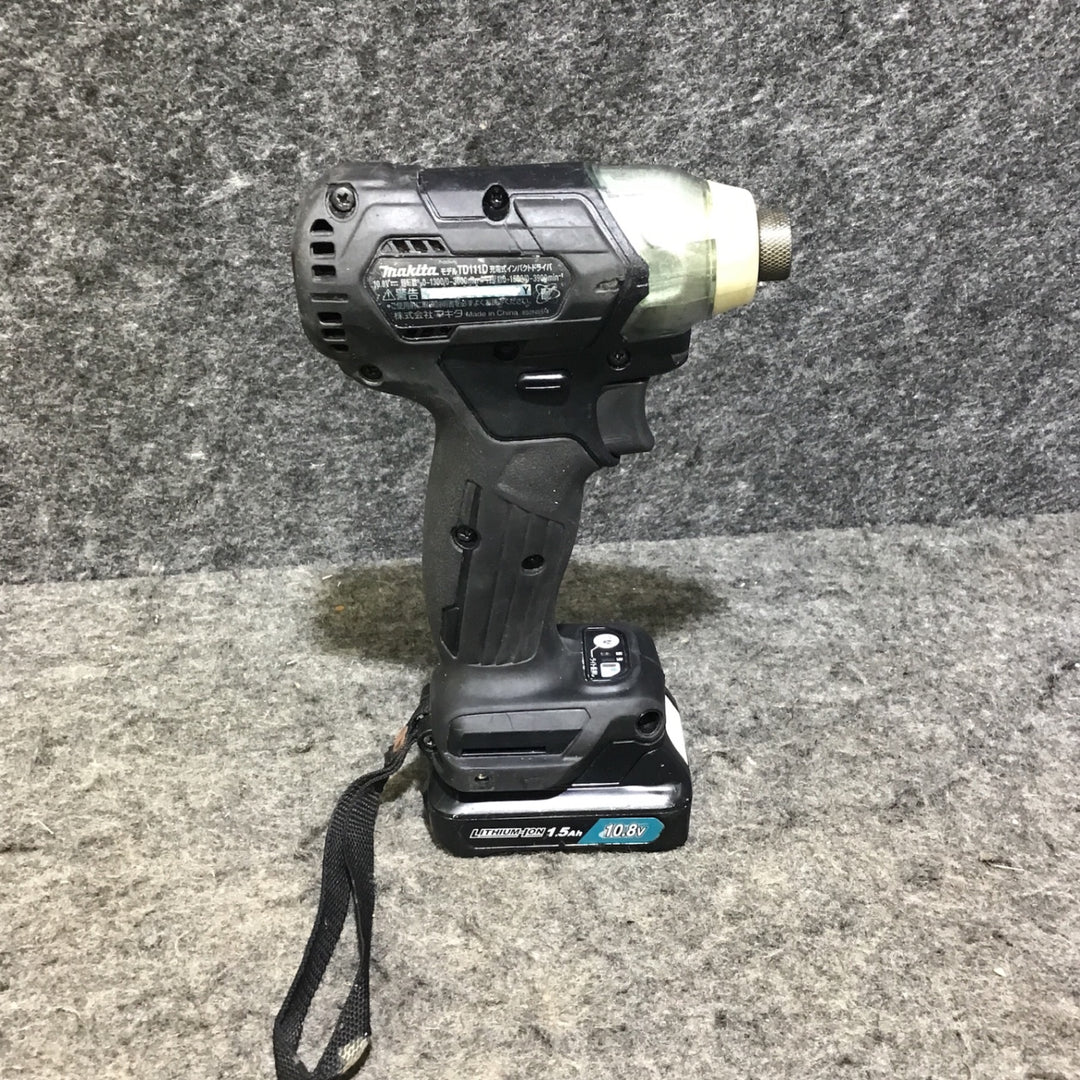 【中古品】マキタ(makita) コードレスインパクトドライバー TD111DSHXB ※トリガーを引いてる時の動きが不安定※【桶川店】