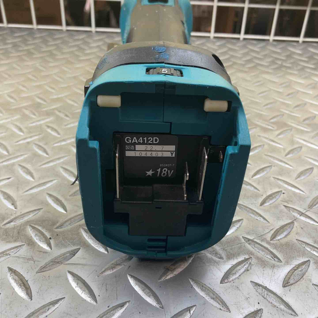 ★マキタ(makita) 100mmコードレスディスクグラインダ GA412DZ【川崎店】