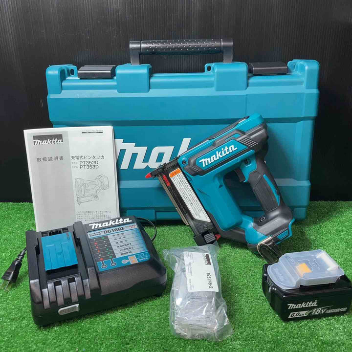 【極美品】★マキタ(makita) コードレスピンネイラ PT353DRG ◎バッテリー充電回数 2回！【岩槻店】