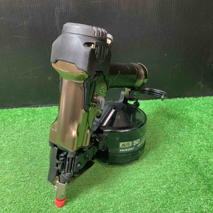 【中古品】★ハイコーキ(HIKOKI ※旧:日立工機) 高圧エア釘打ち機 NV50H2 細径釘専用【岩槻店】