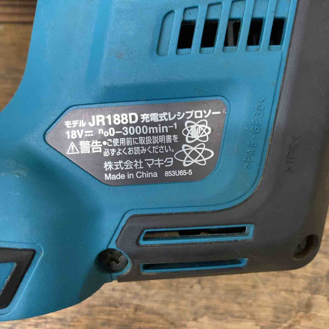 【中古品】☆マキタ(makita) コードレスレシプロソー 本体のみ JR188DZ 18V 本体のみ【柏店】