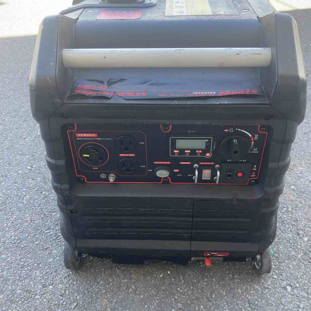 【現状品／店頭受取り限定】☆ワキタ インバーター式ガソリン発電機 HPG3000iS セル始動せず【八潮店】