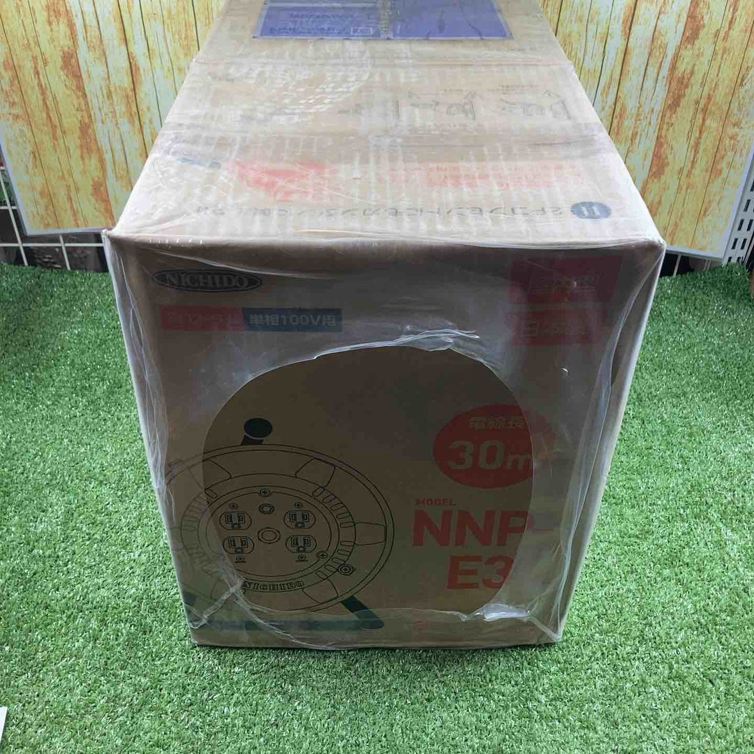 ◇日動工業 電工ドラム 100V 屋内型 アース付 30m NNP-E34【川崎店】