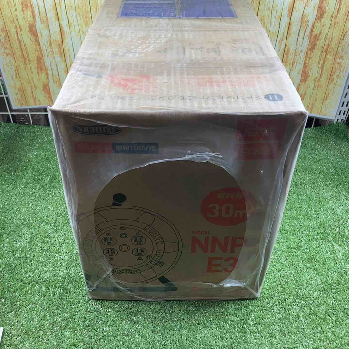 ◇日動工業 電工ドラム 100V 屋内型 アース付 30m NNP-E34【川崎店】