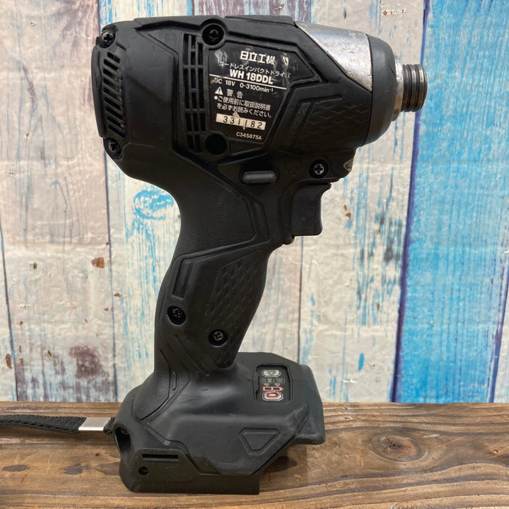 〇ハイコーキ(HIKOKI ※旧:日立工機) 18Vコードレスインパクトドライバー WH18DDL(NN)(B)※本体のみ フック欠品【柏店】
