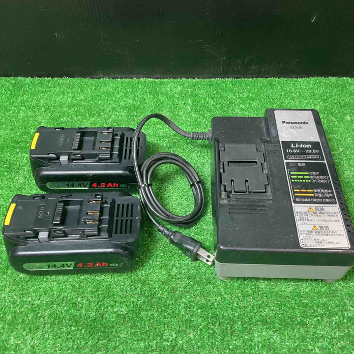 ★パナソニック(Panasonic) コードレス全ネジカッター14.4V EZ4540LS2S-B バッテリー2個付き【岩槻店】