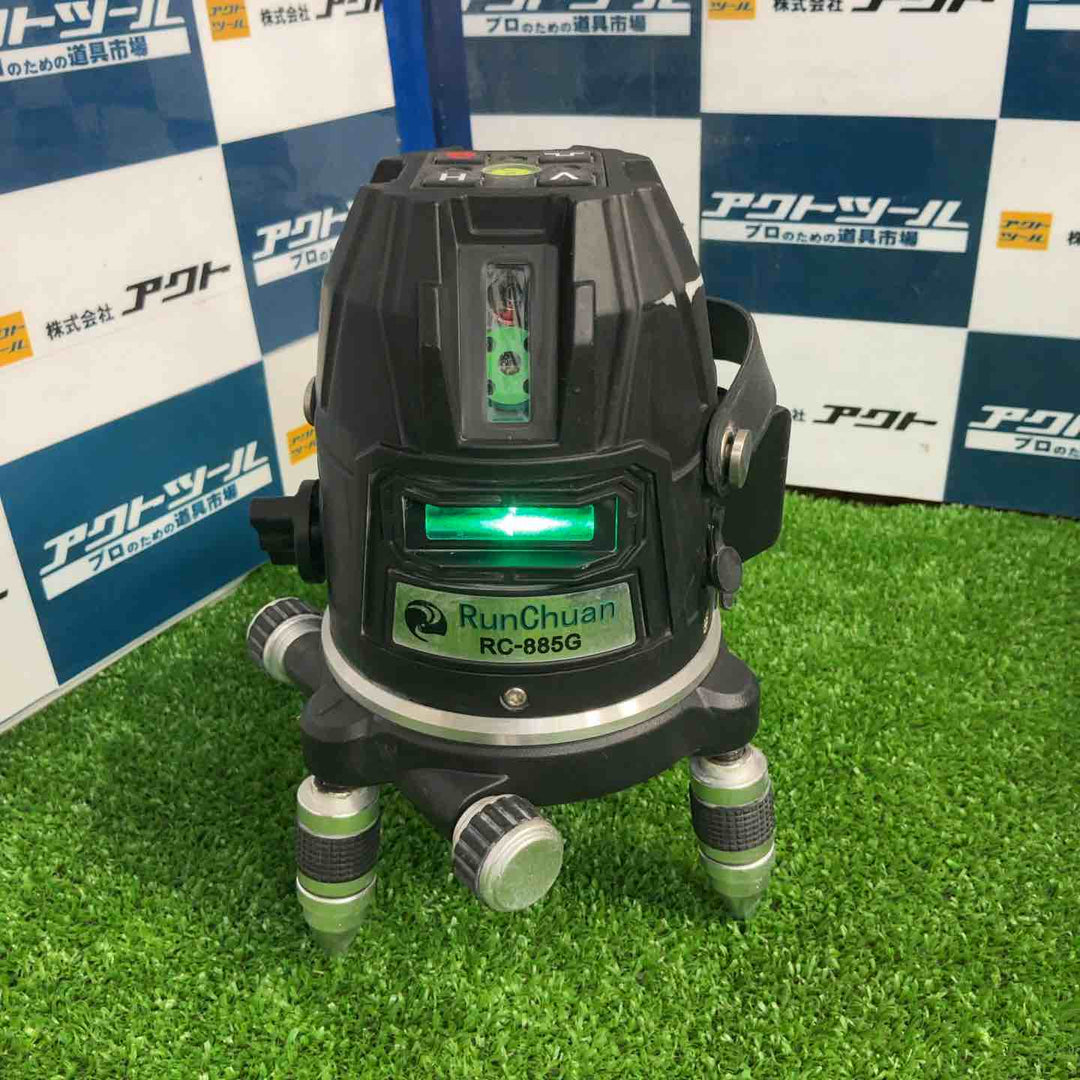 RunChuan レーザー墨出し器 RC-885G 受光器あり【草加店】