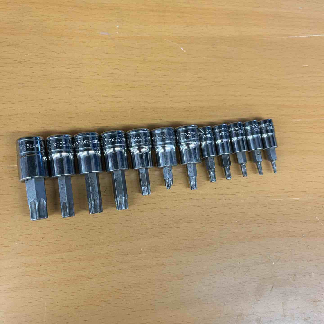 12個セットSnap-on スナップオン トルクスソケット 1/4・3/8 FTX55E/50E/47E/45E/40E/30E/27E/25E/20E/15E/10E/8E 【越谷店】