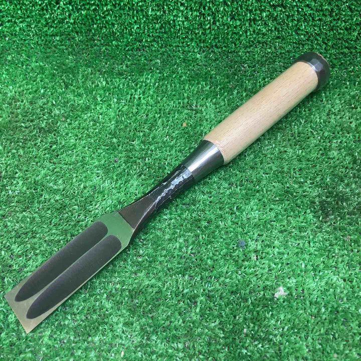 ▼田齋作 脇差し鑿 槌目造り 8分 24mm 革ケース付 二枚裏 かんな カンナ【川越店】