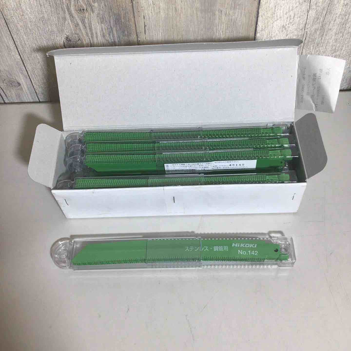 【未使用品】 ハイコーキ HIKOKI 日立 湾曲セーバーソーブレード No.142 全長200mm (5枚入 20セット 合計100枚 セーバーソーブレード 0032-2603 【戸田店】