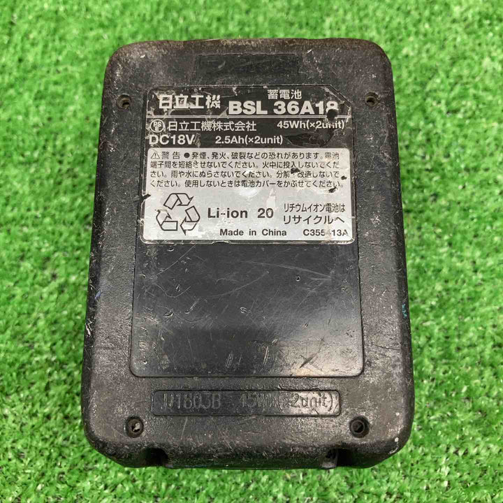 【中古品】 ハイコーキ/HIKOKI ※旧:日立工機 リチウムイオンバッテリー 36V/2.5Ah BSL36A18 【鴻巣店】