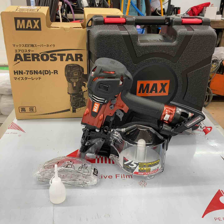 【未使用展示品】 マックス(MAX) 高圧エア釘打ち機 HN-75N4(D)-R 【東大和店】