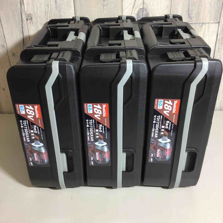 【未使用品】 限定色 マキタ makita コードレス インパクトドライバー TD173DGXAR 3台 インパクト インパクトドライバ フルセット レッド 赤 純正 純正品 【戸田店】