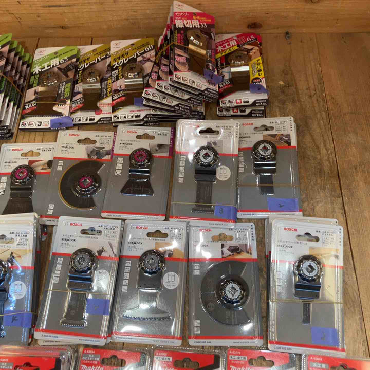 【未使用品】マルチツール替刃(マキタ、ボッシュ、ゼットソー) 種類豊富  計70個まとめ【所沢店】