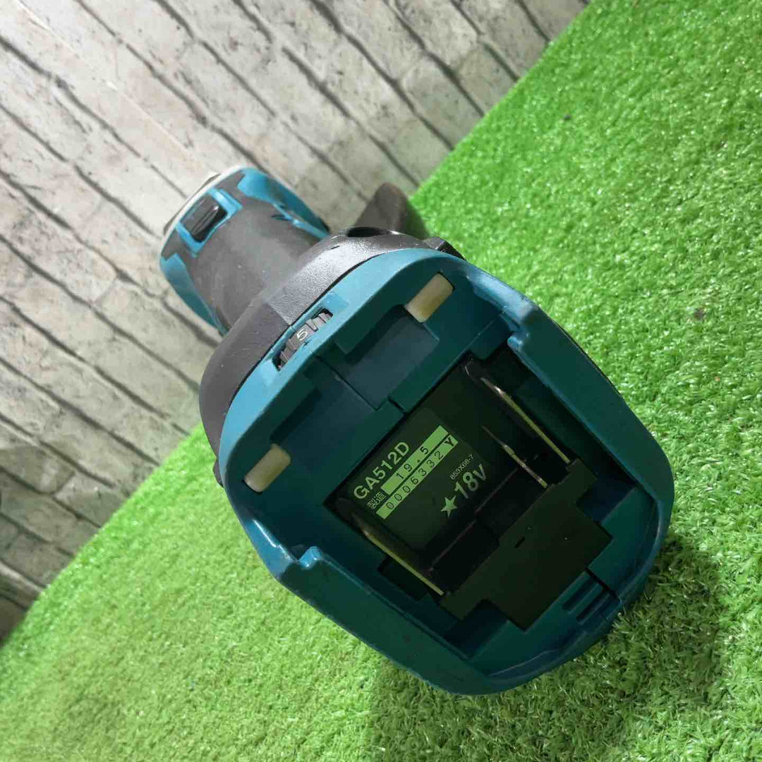 ★マキタ(makita) 125mmコードレスディスクグラインダ GA512DRGX 18V 動作確認済【川口店】
