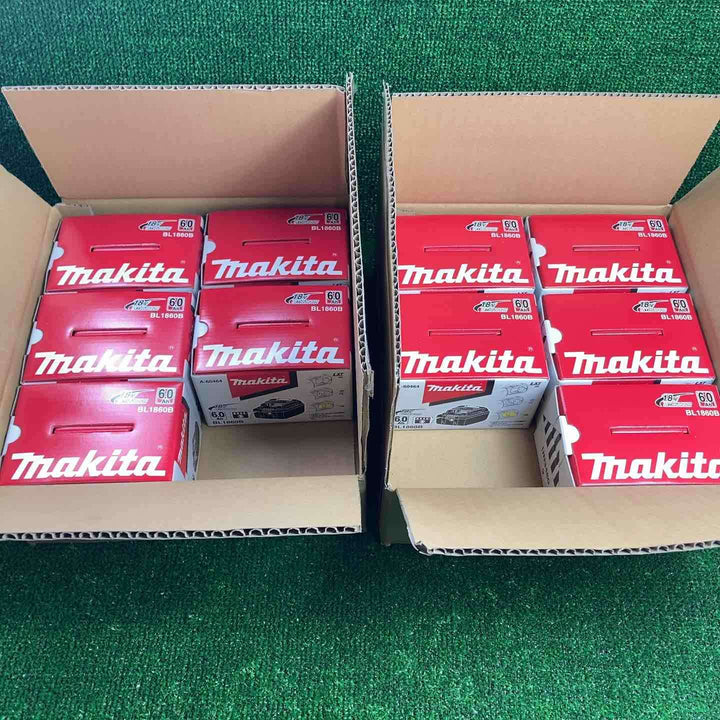 マキタ(makita) リチウムイオンバッテリー 18V/6.0Ah BL1860B　10個セット！【川崎店】