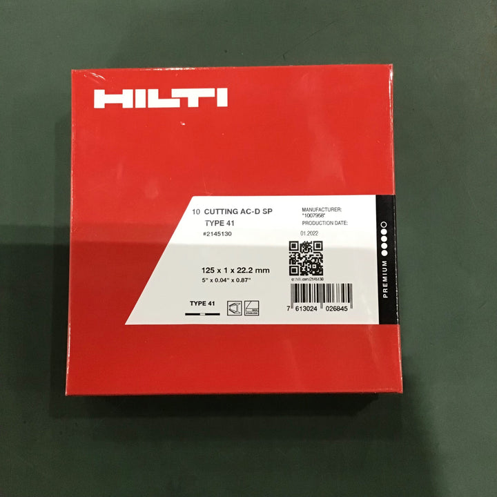 HILTI 切断砥石 AC-D ＃2145130 125mm 60枚 【川口店】