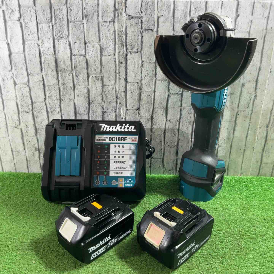 ★マキタ(makita) 125mmコードレスディスクグラインダ GA512DRGX 18V 動作確認済【川口店】