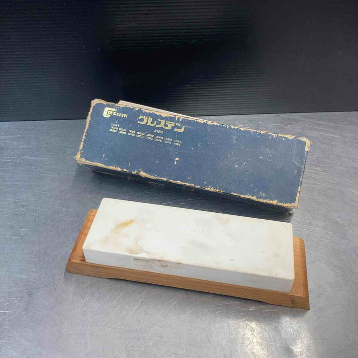 【中古美品】 GLESTAIN(グレステン) 包丁研磨砥石 #1000  未使用長期保管品 化粧箱劣化 270mmｘ70mmｘ25mm(約) 【東大和店】
