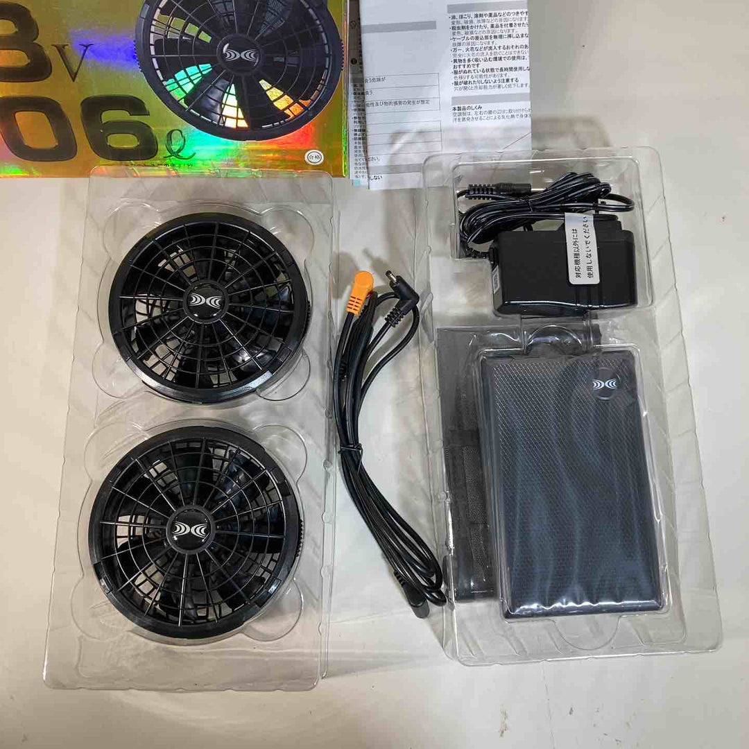 XEBEC ジーベック 空調服 スターターキット18Vワンタッチファンロングケーブル 春夏用 ﾌﾞﾗｯｸ XS23011L K90【戸田店】