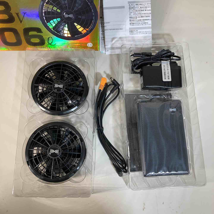 XEBEC ジーベック 空調服 スターターキット18Vワンタッチファンロングケーブル 春夏用 ﾌﾞﾗｯｸ XS23011L K90【戸田店】