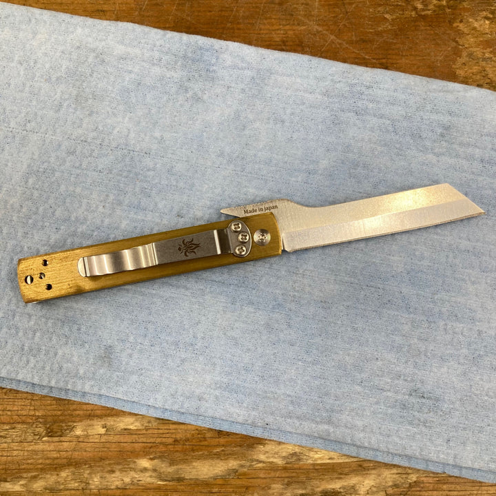 【未使用品】関兼常作 短冊刀 KB-561 真鍮柄 全長166㎜ 刃長72mm TANZAKU-TOU ナイフ【柏店】