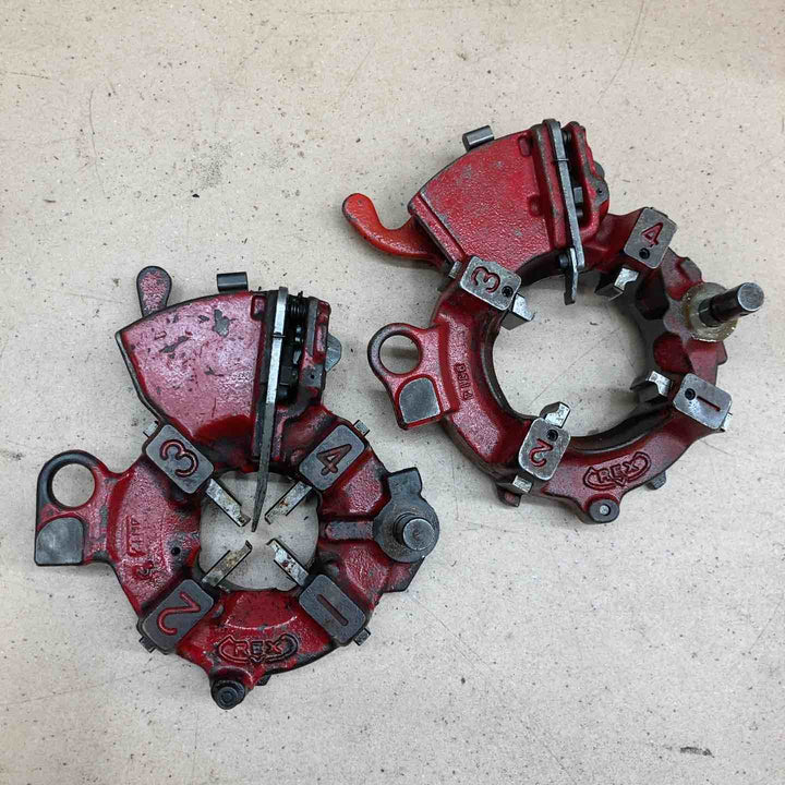 【中古品/店頭受取り限定】レッキス(REX) ねじ切り機 90A3 90AⅢ 旋盤 自動切上ダイヘッド2個付属【東大和店】