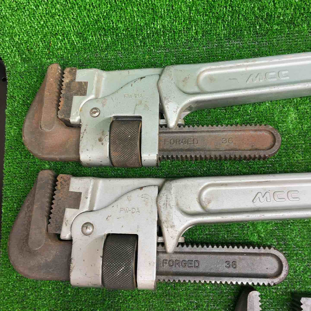 【中古品】 MCC パイプレンチ 900 × 2 600 × 1 ３本セット 【藤沢店】