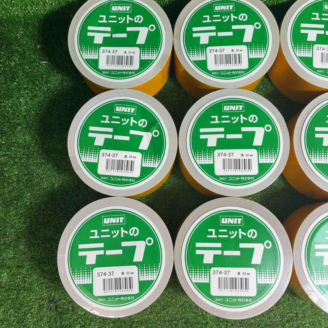 【未使用品】ユニット 反射テープ黄 ポリエステル樹脂フィルム 50mm幅×10m　12巻【藤沢店】