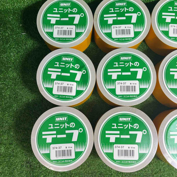 【未使用品】ユニット 反射テープ黄 ポリエステル樹脂フィルム 50mm幅×10m　12巻【藤沢店】