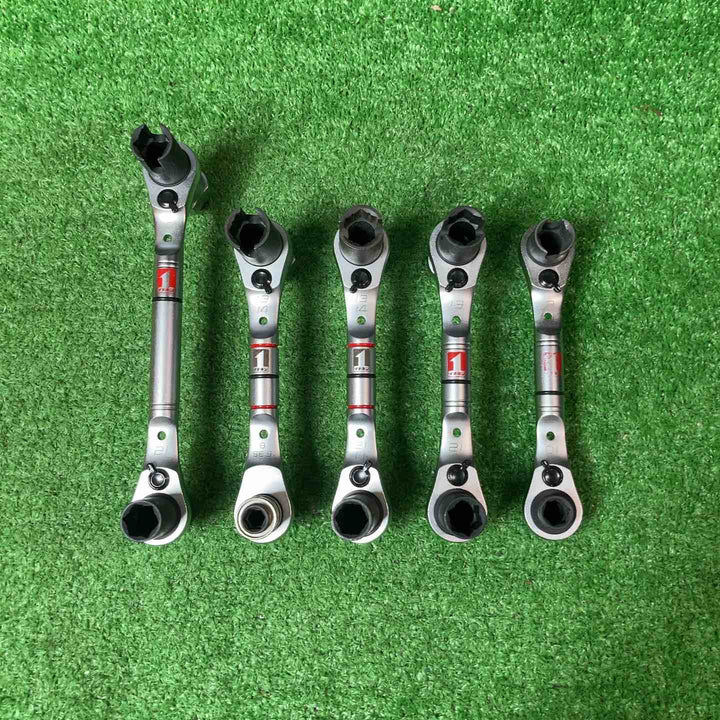 【中古品】　マストツール(musttool) スイベルグリップ ノンスリップレンチ 計5本セット(NSS6S・NSS8・NSS8S・NSS11S×2本)　【岩槻店】