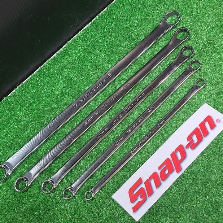 Snap on スナップオン オフセットロング メガネレンチ セット ミリサイズ XDHM 5本セット（8～19ｍｍ）【岩槻店】