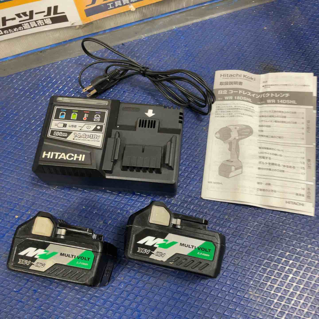 ★ハイコーキ(HIKOKI ※旧:日立工機) コードレスインパクトレンチ WR18DSHL(2LXPK)【草加店】