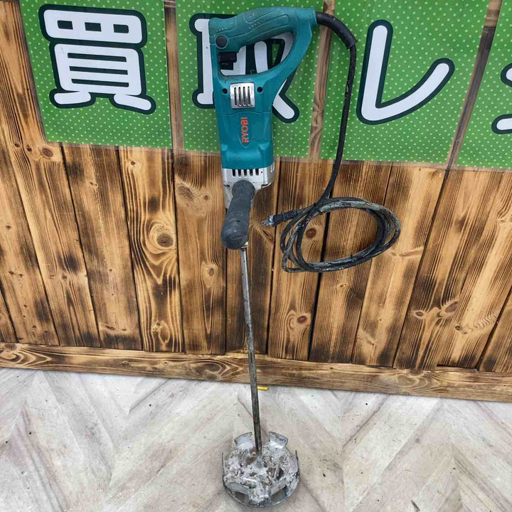 ◇リョービ(RYOBI) パワーミキサー かくはん機 PM-851 壁材 接着剤 撹拌 軽量 コンパクト 中速型 100V 150mm 【越谷店】