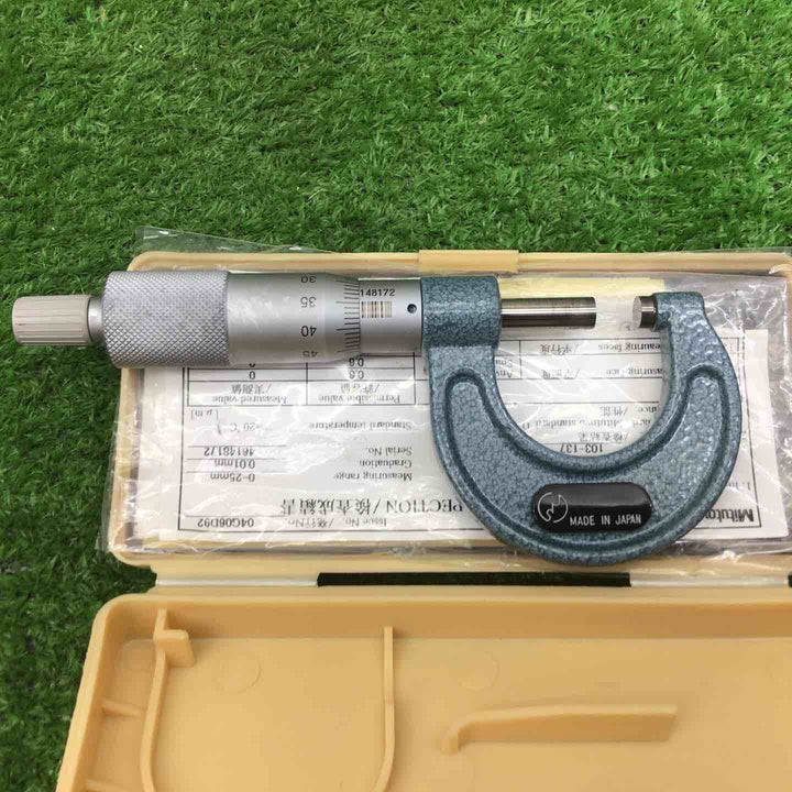 Mitutoyo ミツトヨ 外側マイクロメーター 103-137【富山店】●Y5コン
