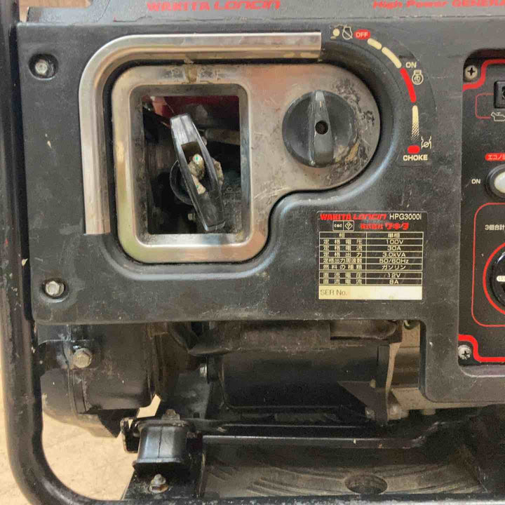 【中古品/店頭受取り限定】ワキタ(MEIHO) インバーター式ガソリン発電機 HPG3000i 奥行48.4×高さ41.7×幅42cm【東大和店】
