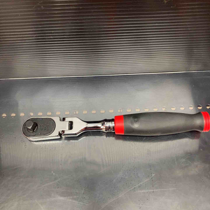 スナップオン(Snap-on)3/8ソフトグリップフレックスラチェット赤グリップ旧ロゴFHF100【川越店】