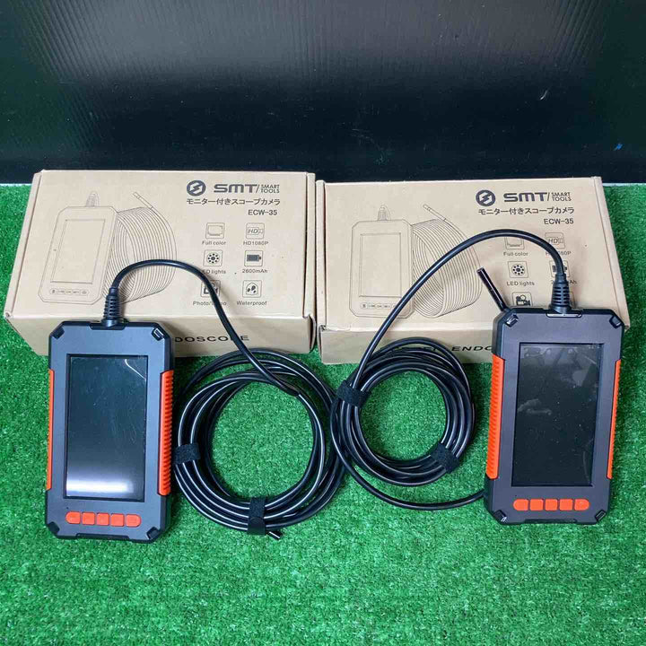 【美品】SMT ECW35 モニター付きスコープカメラ 本体2個セット ※充電ケーブルは1個【岩槻店】