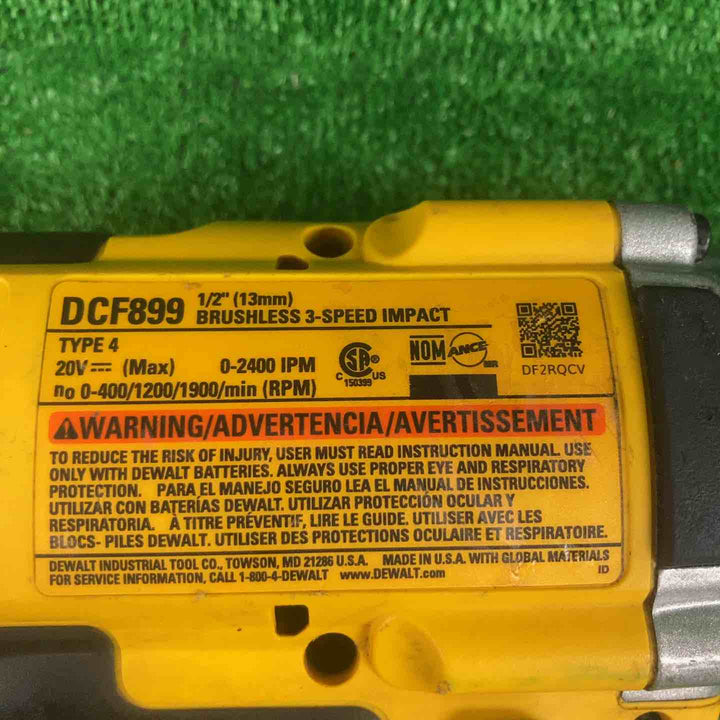 デウォルト/DeWALT インパクトレンチ DCF899【川崎店】