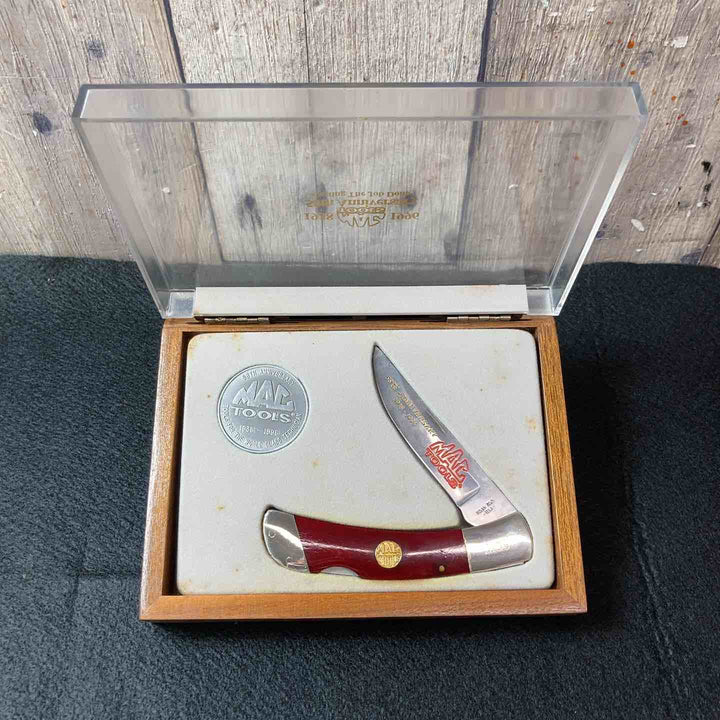 【中古美品】 マックツール(MACTOOLS) 58周年 フォールディングナイフ メダル付き 1996年 未使用長期保管品 【東大和店】