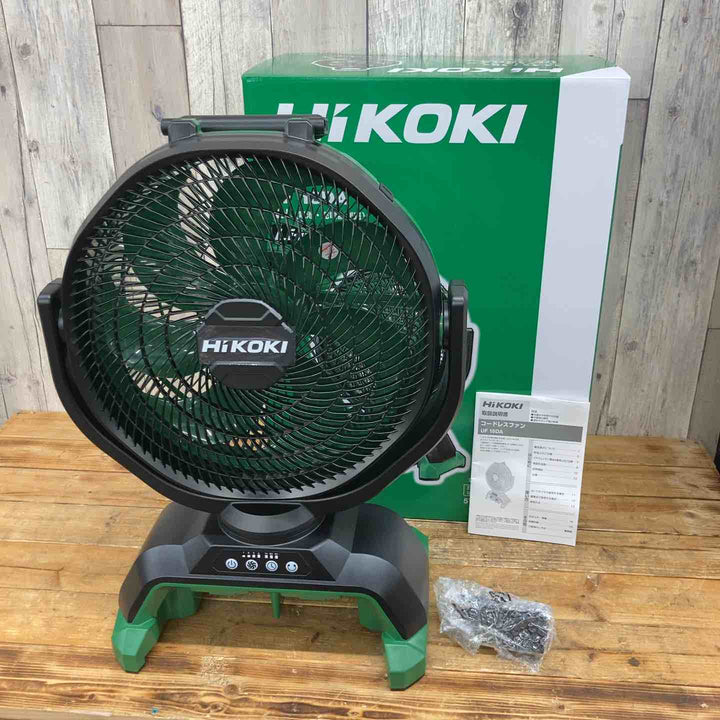 【未使用品】 【猛暑に!!】　ハイコーキ(HIKOKI ※旧:日立工機) コードレスファン UF18DA(NN)(本体のみ) 18V/14.4V 空調 扇風機 工場 家庭用 ACアダプター付属 【東大和店】