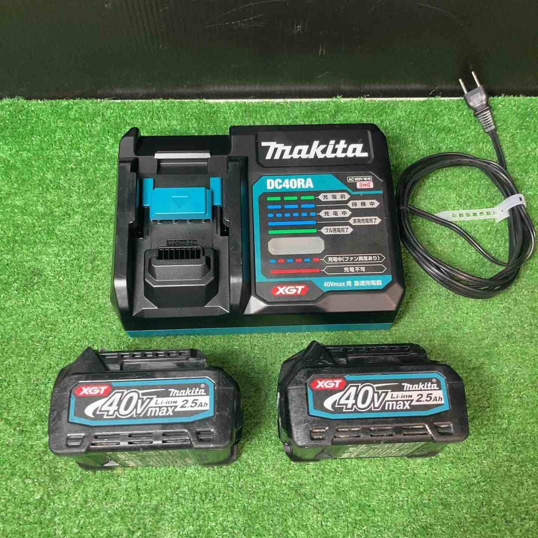 【中古品】★マキタ(makita) 100mmコードレスディスクグラインダ GA019GRMX ◇40V2.5Ah×2個、替刃＋ハンドル新品！【岩槻店】
