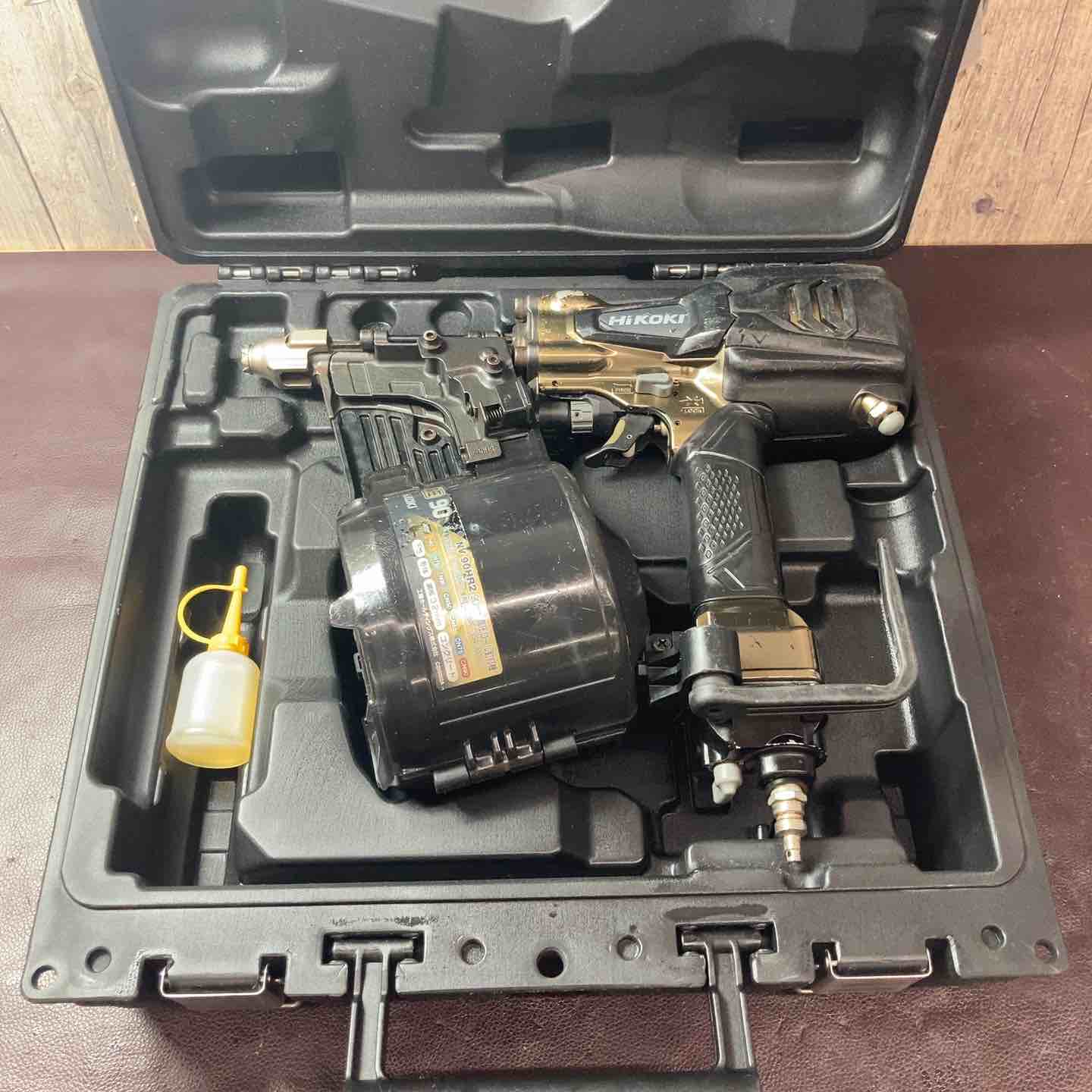 中古品】 ハイコーキ(HIKOKI ※旧:日立工機) 高圧エア釘打ち機 NV90HR2