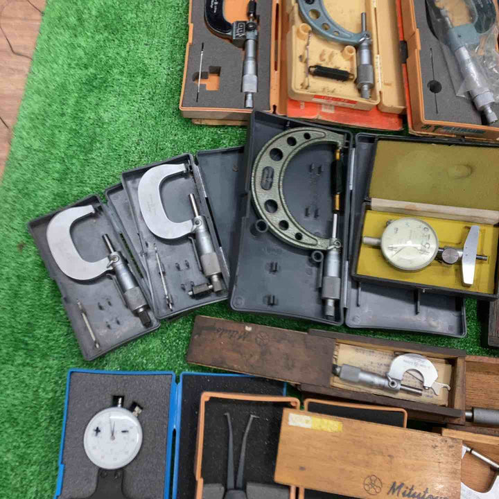 Mitutoyo ミツトヨ マイクロメーターまとめ売り 測定工具 ケース付【桶川店】