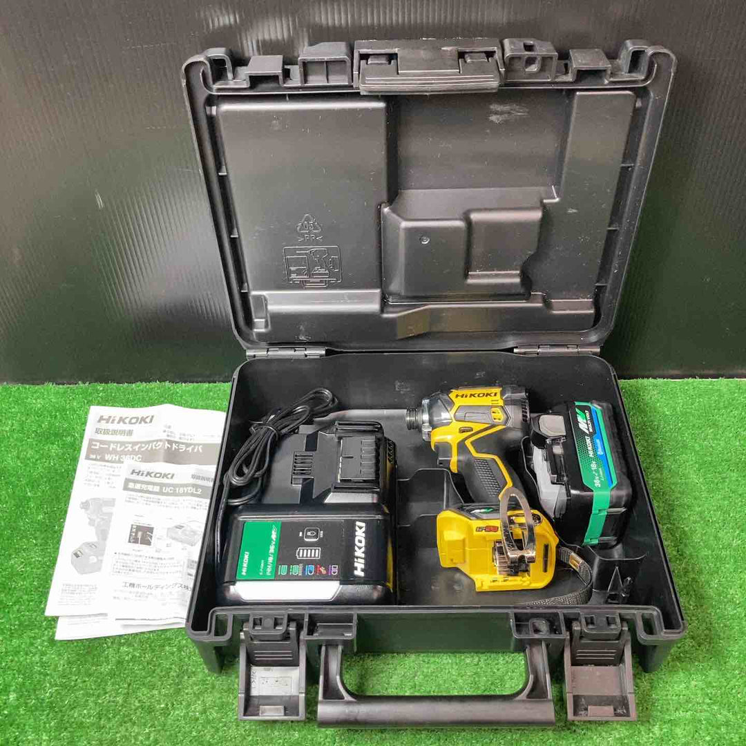 【美品】★ハイコーキ(HIKOKI ※旧:日立工機) コードレスインパクトドライバー WH36DC(2XPSZ)(DY) ※バッテリー1個のみです【岩槻店】
